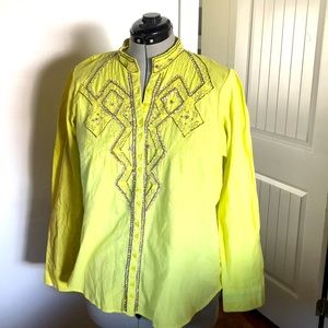 Anthropologie Pilcro Shirt in Mellow Yellow